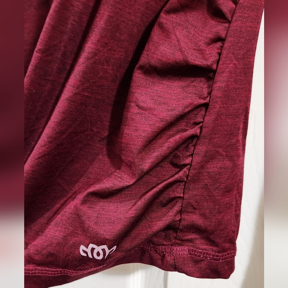 Women's Burgundy Long Sleeve Top - Picture 6 of 6